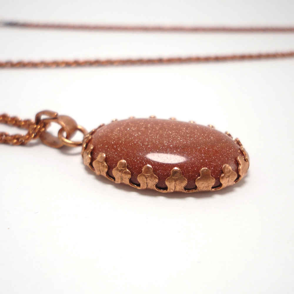 Koperen Ketting voor Vrouwen – Klassieke Stijl Aventurijn