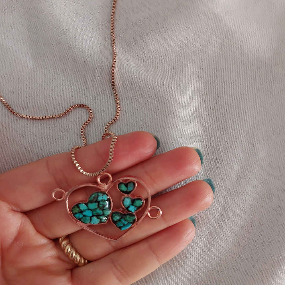 Koperen Ketting voor Vrouwen – Artistiek Hart