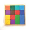 Vierkante Houten Hersenpuzzel – Klassieke Geometrische Uitdaging