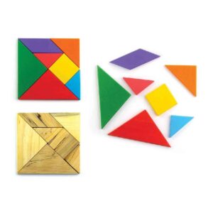 Tangram Houten Hersenpuzzel – Rood