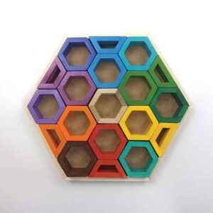 Hive Houten Geometrische Hersenpuzzel