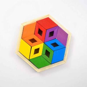 Geometrische Houten Hersenpuzzel – Leuk Educatief Speelgoed