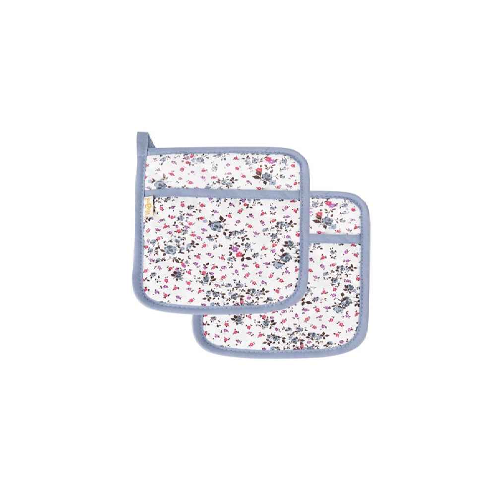 10-Delige Grijs Bloemen Keuken Schort Set Model Parzad