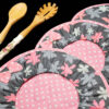 10-Delige Roze Bloemen Keuken Schort Set Model Ravella