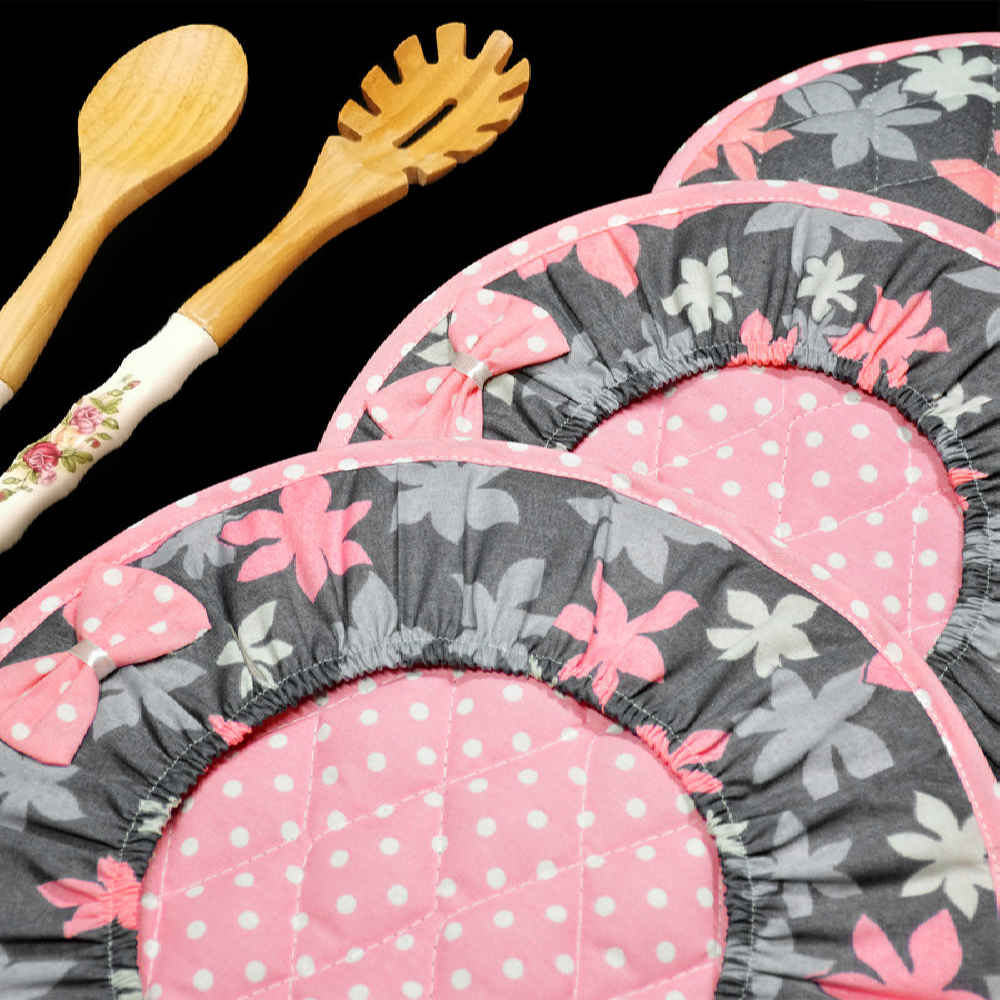 10-Delige Roze Bloemen Keuken Schort Set Model Ravella