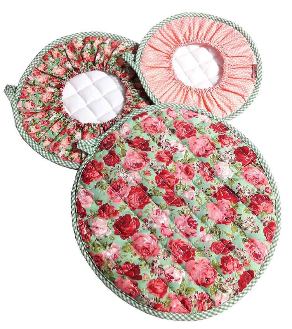 12-Delige Bloemen Keuken Schort Set Model Karchi