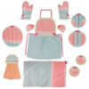 12-Delige Polka Dot Keuken Schort Set Model Vania