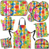 13-Delige Bloemen Keuken Schort Set Model Kiana