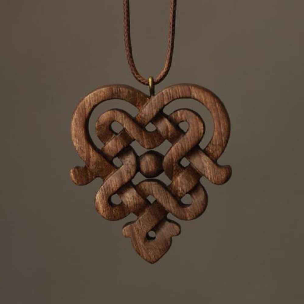 Gesneden Houten Hanger Handgemaakt met Artistieke Stijl Bava