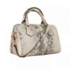 Luxe leren Bauletto handtas – Slangenhuid patroon