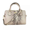 Luxe leren Bauletto handtas – Slangenhuid patroon