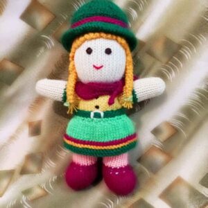 Amigurumi handgemaakte gehaakte pop boer