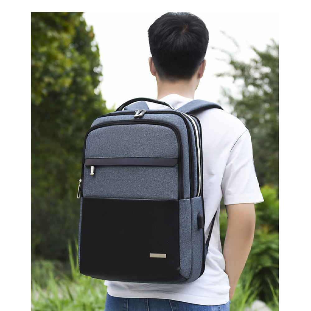 Zwarte Waterdichte Laptop Rugzak Model Nikan