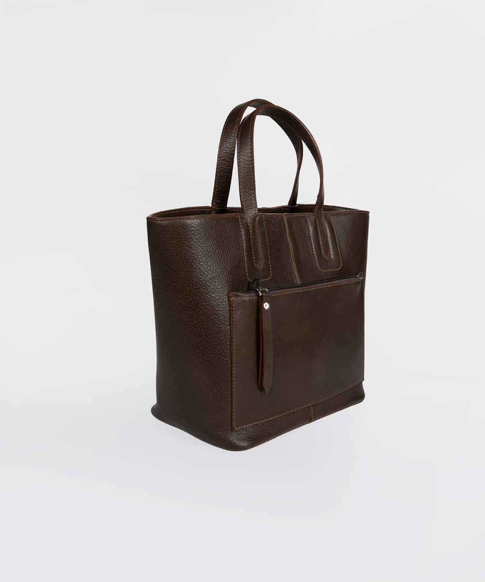 Luxe handgemaakte leren tote bag – Radin