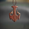 Houten Ketting Handgemaakt met Artistieke Stijl Haak