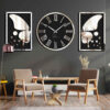 Moderne 3-Delige Wandklok Set – Carolyn (Goud)