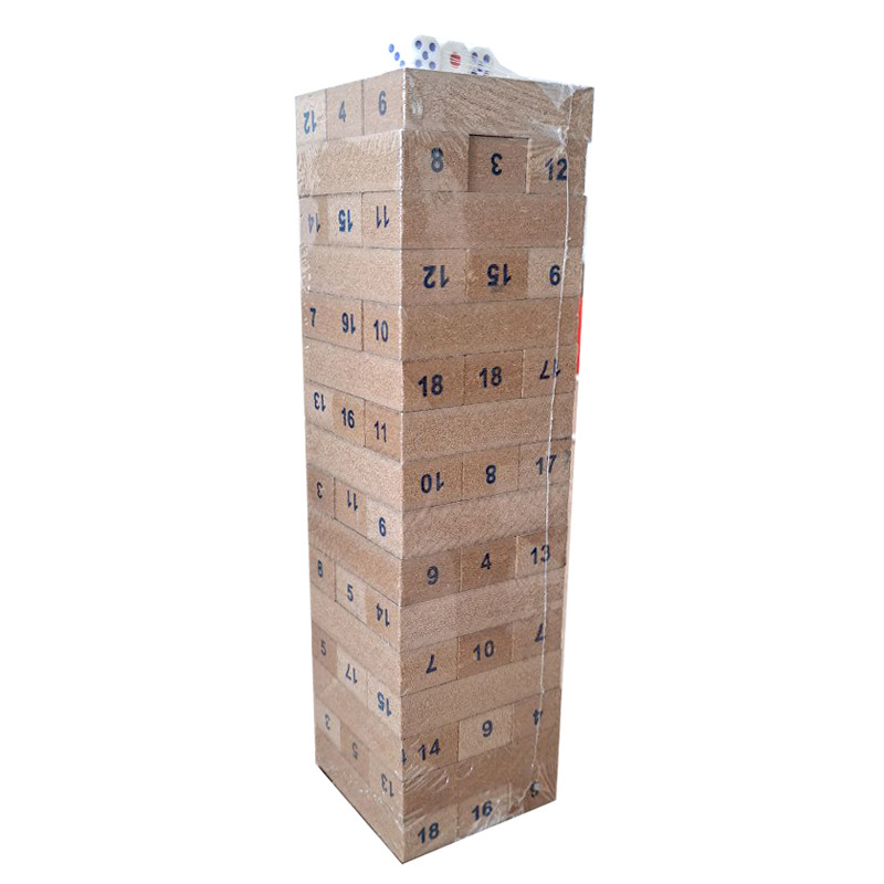 Folds Hoog Houten Blokpuzzel: Elegant 3D Design Uitdaging