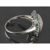 Groene Smaragd Zilveren Ring voor Vrouwen Verloving Maral