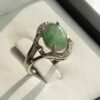 Groene Smaragd Zilveren Ring voor Vrouwen Verloving Sarvenaz
