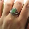Groene Smaragd Zilveren Ring voor Vrouwen Verloving Sarvenaz