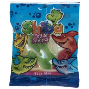 Halal Gummy Candy – Zachte Fighter Sharks Gummies – Shiba (30 stuks)
