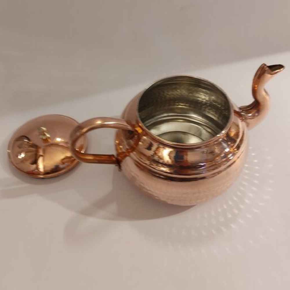 Perzische Koperen Theepot Handgemaakt en Geslagen Mahan