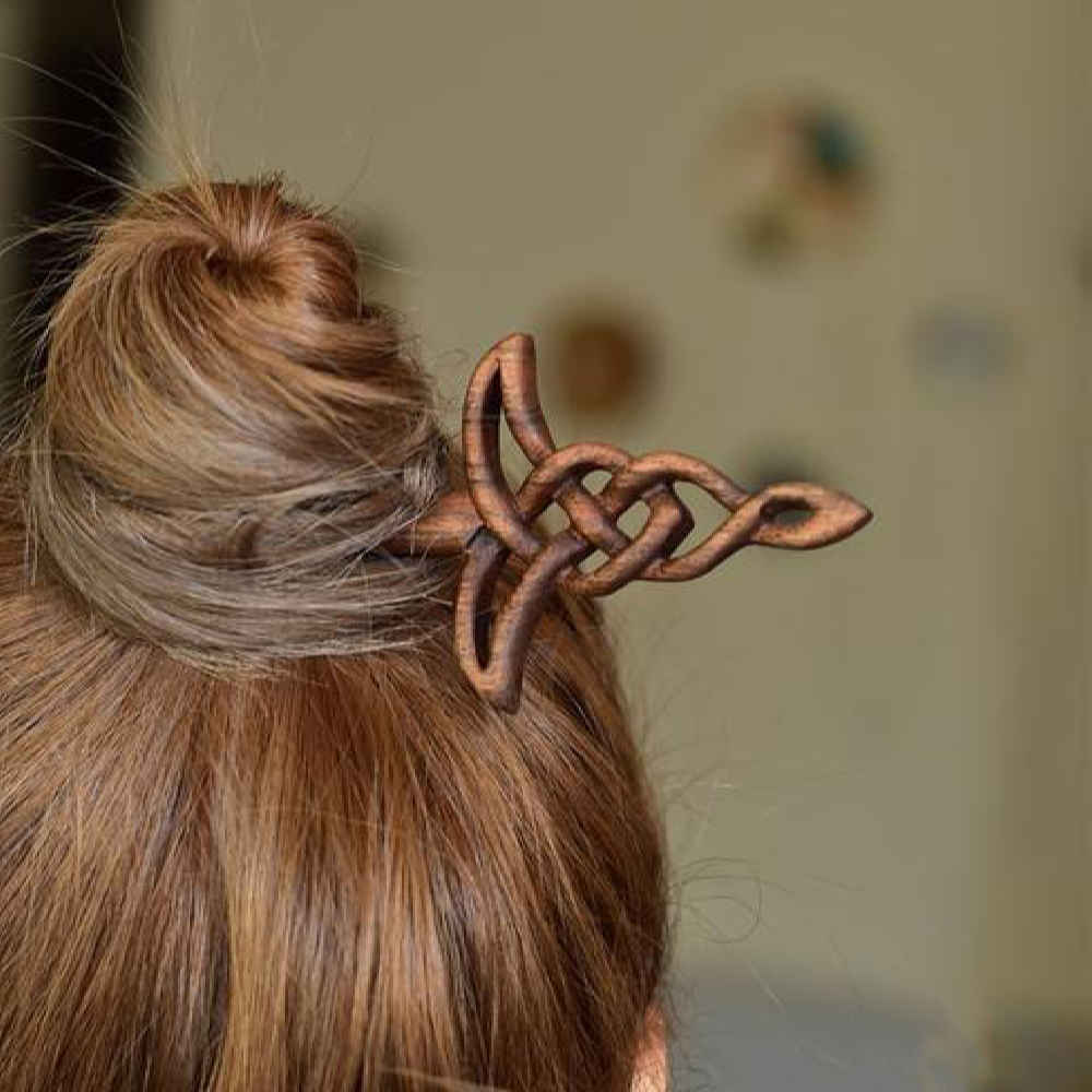 Houten Haarstok Handgemaakt Keltisch – Grote Maat