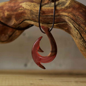 Gesneden Houten Hanger met Resin Handgemaakt Artistiek Gholab