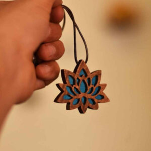 Gesneden Houten Hanger met Resin Handgemaakt Artistiek Lotus