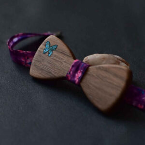 Handgemaakte Houten Strik – Elegant Parvane Model