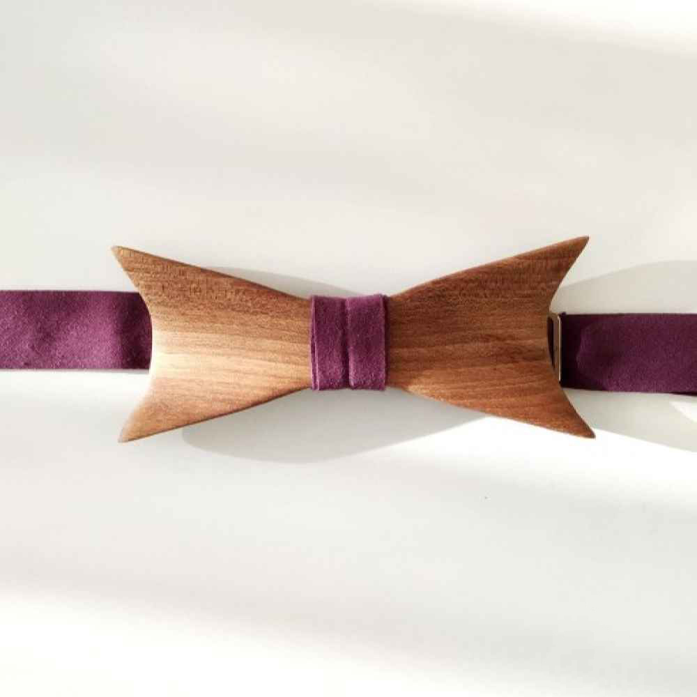Handgemaakte Houten Strik – Elegant Sepehr Model