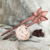 Houten Haarvork Handgemaakt Lotusbloem – Groot