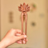 Houten Haarvork Handgemaakt Lotusbloem – Groot