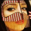 Handgemaakt Rhinestone Battoulah Masker – Rangi Model
