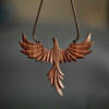 Houten Ketting Handgemaakt met Artistieke Stijl Feniks