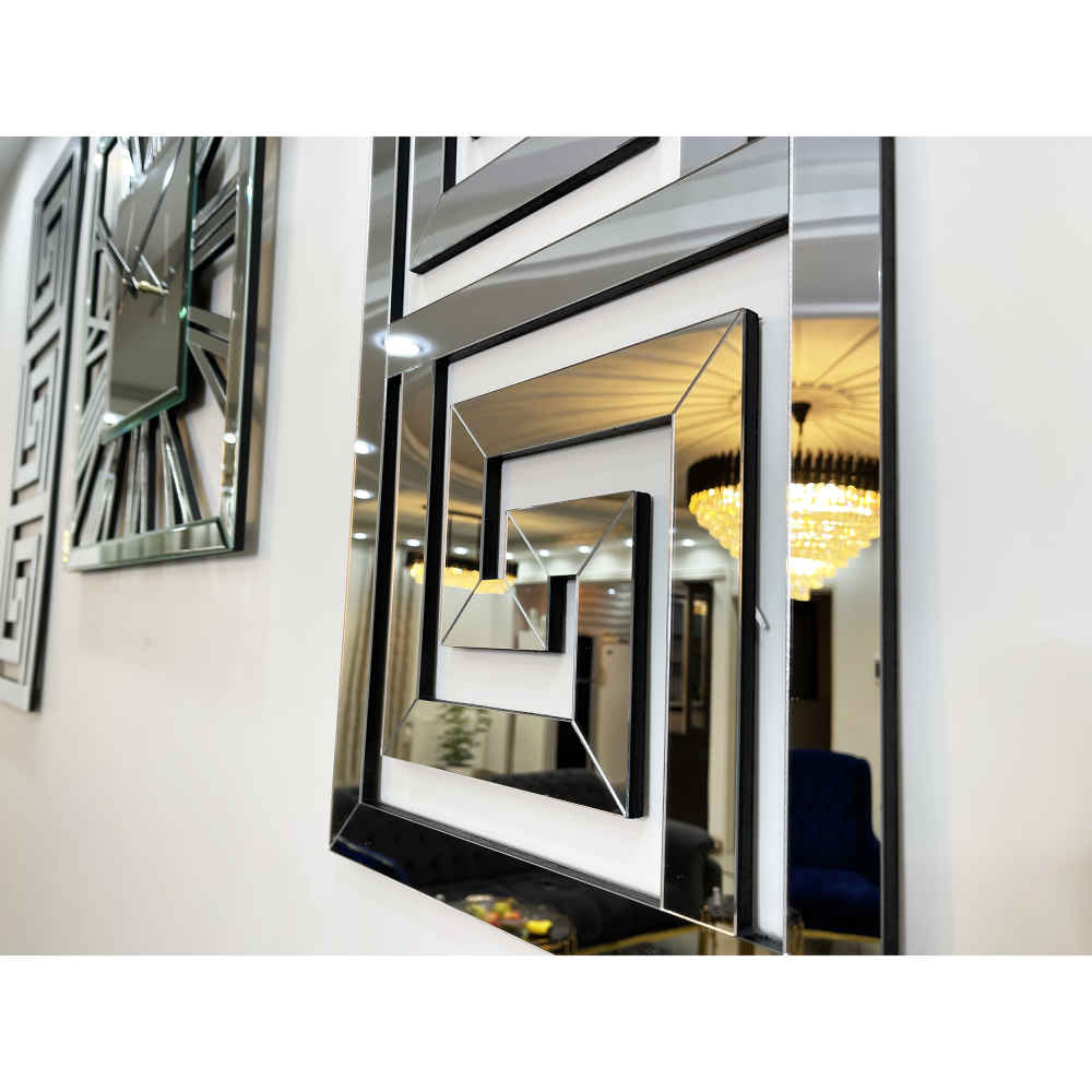 Moderne 3-Delige Wandklok Set – Harper (Zilver)