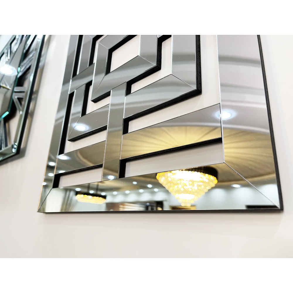 Moderne 3-Delige Wandklok Set – Soheil (Zilver)