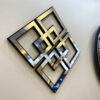 Moderne 3-Delige Wandklok Set – Elahe (Goud)