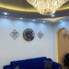 Moderne 3-Delige Wandklok Set – Elahe (Goud)