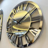 Moderne 3-Delige Wandklok Set – Helios (Zilver)