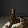 Gesneden Houten Hanger Handgemaakt met Artistieke Stijl Infinity