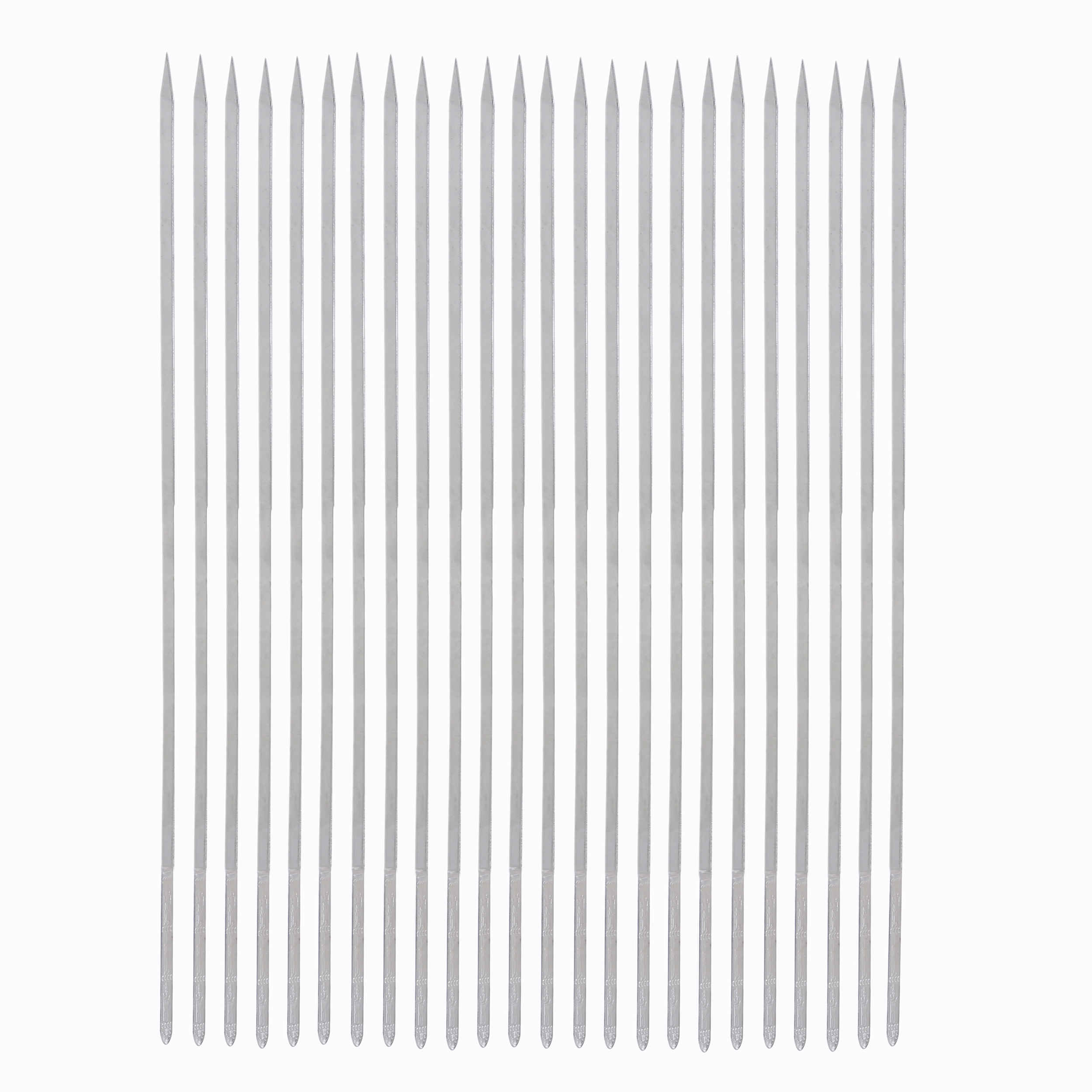 Premium Stalen Kipkebabspiesen 65 cm – Set van 24