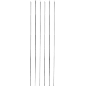 Dunne Stalen Spiesen voor Leverkebab – 50 cm – Set van 6