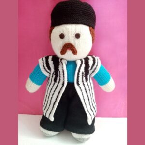 Amigurumi handgemaakte gehaakte pop traditioneel Bakhtiari