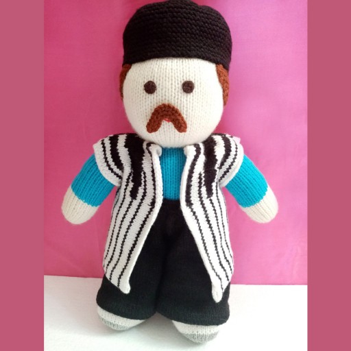 Amigurumi handgemaakte gehaakte pop traditioneel Bakhtiari