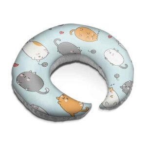 Fluwelen Baby Voedingskussen Model Katten (x2)