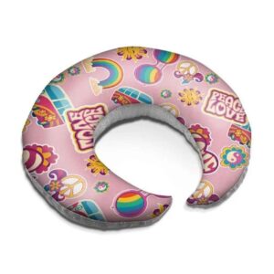 Fluwelen Baby Voedingskussen Model Regenboog (x2)