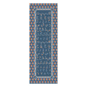 Lichtgewicht Sjaal – Model Alphabet Zwart