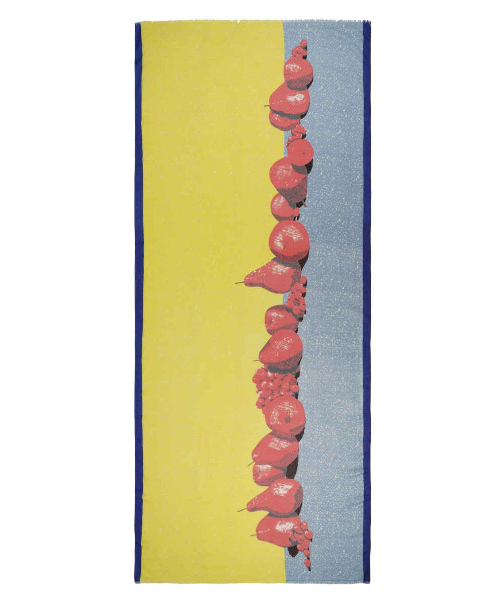 Damesmode Katoenen Sjaal Model Fruit – Bruin