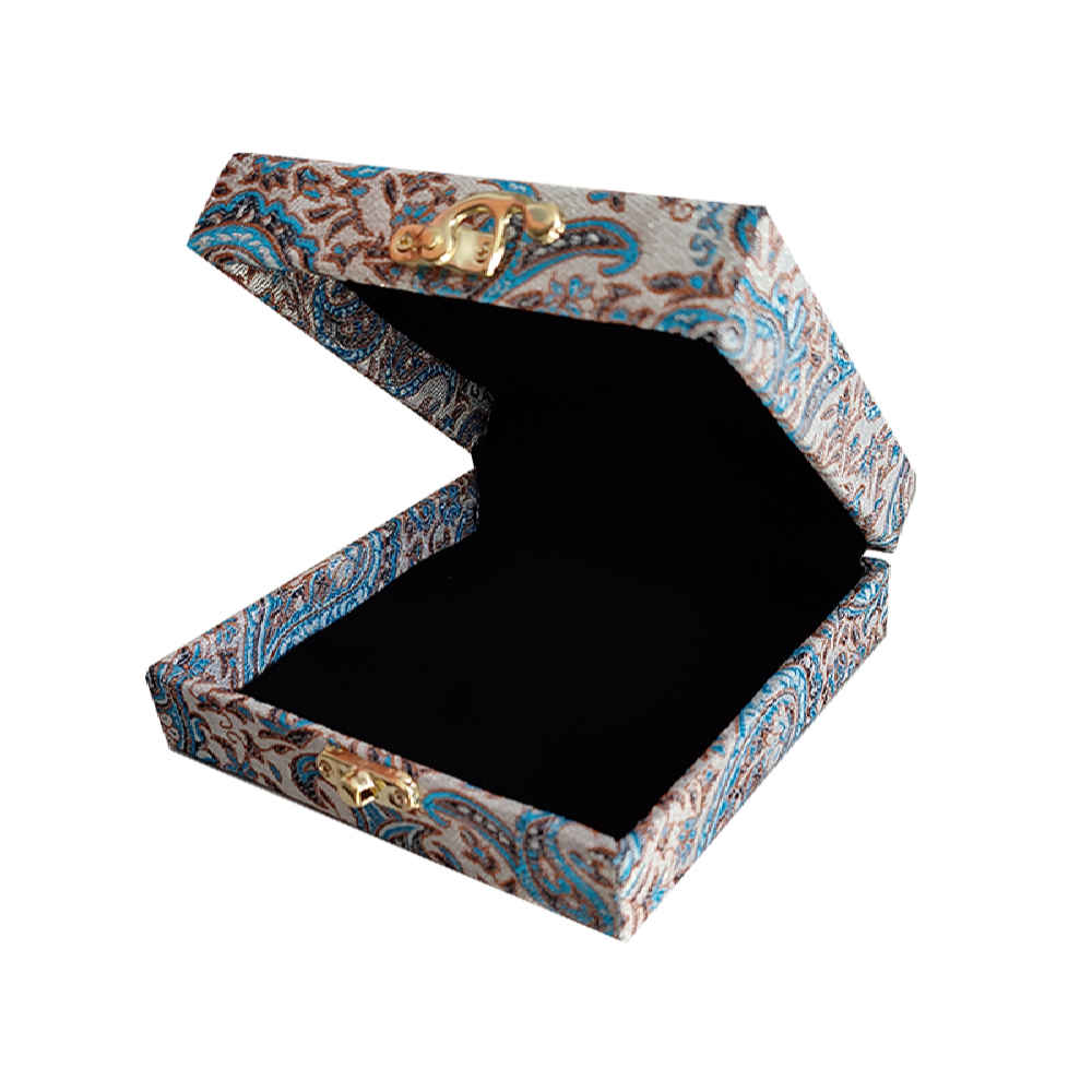 Handgemaakte Sieradendoos Paisley Blauw